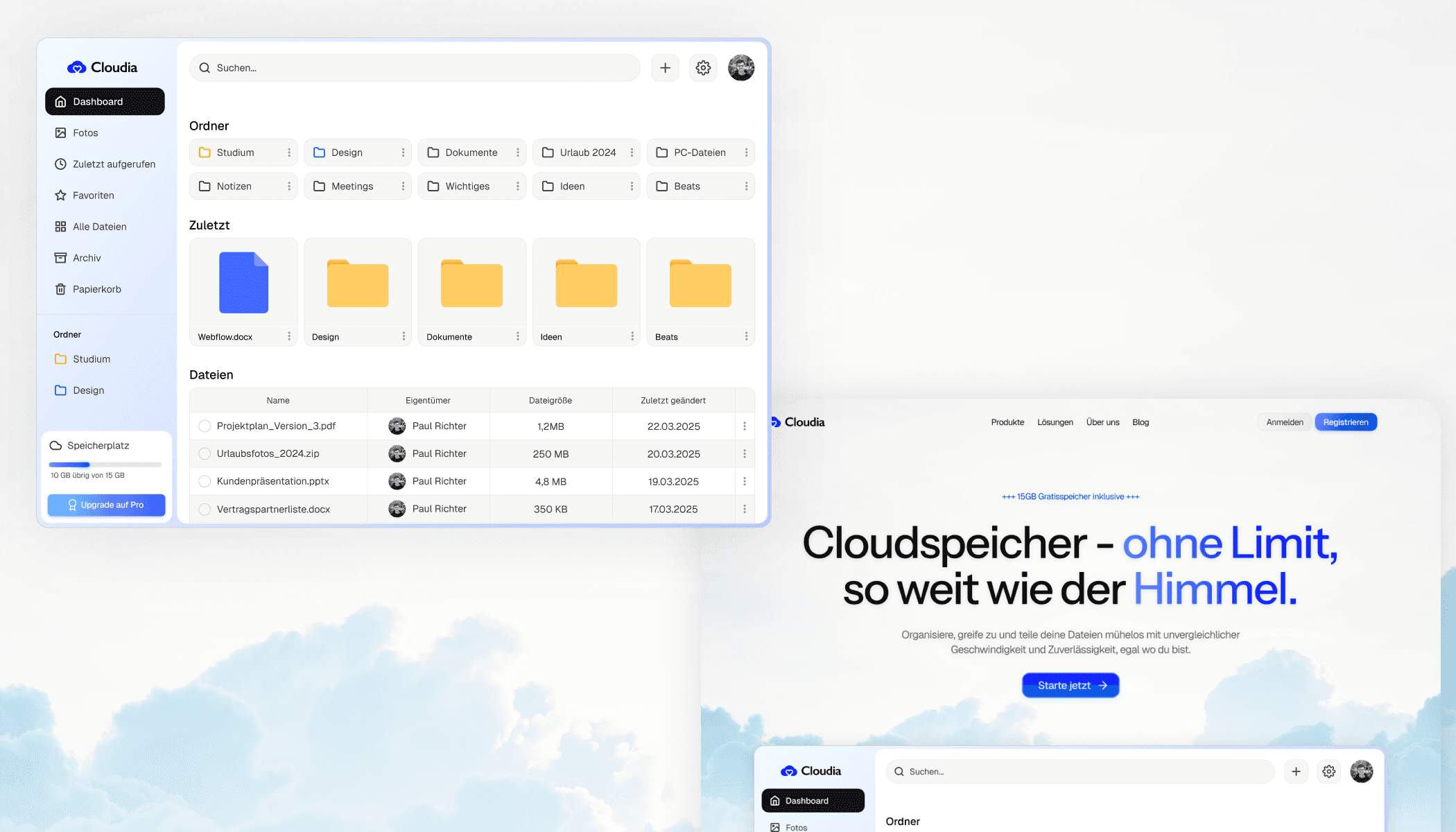 Cloudia App Overview