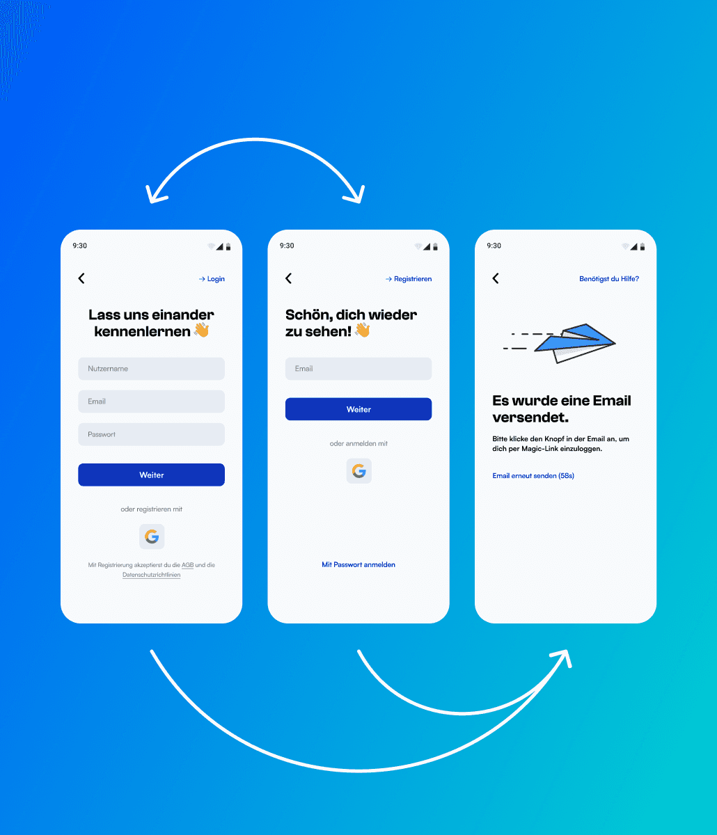 Aquavibe Sign Up User Flow